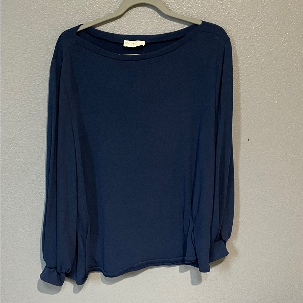 Vince Deep Blue Women's Blouse